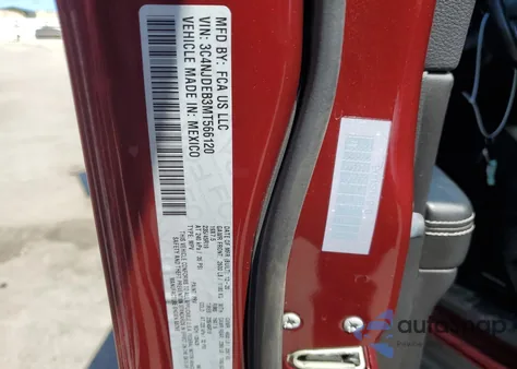 2021 Jeep Compass 80Th Edition from USA, damaged, VIN 3C4NJDEB3MT566120